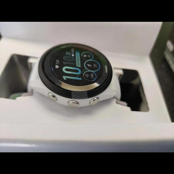 Garmin Forerunner 265S Whitestone White and Teal Smartwatch Smart Watch Running - Picture 4 of 6